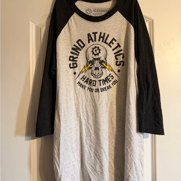 Other - Grind Athletics Black and Gray Raglan Shirt